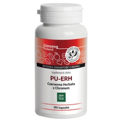 PU-ERH Herbata czerwona z chromem, 100 kaps.