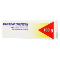 PUDER PŁYNNY z anestezyną zawiesina na skórę 100 g