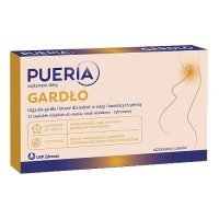 Pueria Gardło pastylki do ssania smak miodowo-cytrynowy, 15 past.