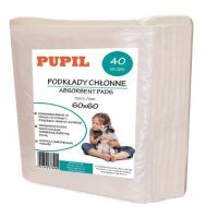 PUPIL Podkład dla zwierząt 60x60, 40 sztuk