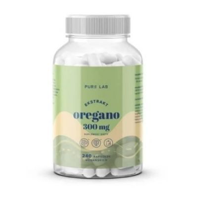 PURE LAB Ekstrakt z oregano 300mg, 240 kapsułek 06.02.2026