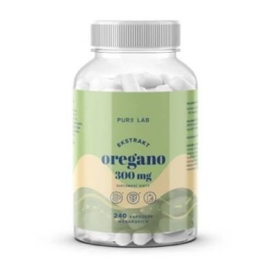 PURE LAB Ekstrakt z oregano 300mg, 240 kapsułek