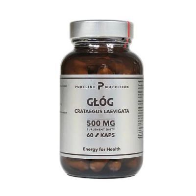 Pureline Nutrition Głóg 500 mg, 60 kaps.