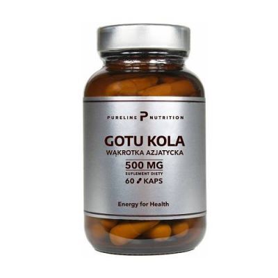 Pureline Nutrition Gotu kola wąkrotka azjatycka 500 mg, 60 kaps.