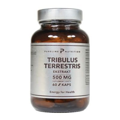 Pureline Nutrition Tribulus Terrestris Buzdyganek Ekstrakt 500 mg, 60 kapsułek