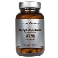 MEDFUTURE PURELINE NUTRITION Żelazo organiczne Fumaran żelaza 660 mg 60 tabletek