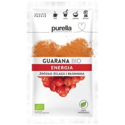 PURELLA Guarana BIO. Koncentracja + Redukcja stresu, 21g