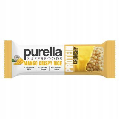 PURELLA Protein Crunchy Mango Crispy Rice Baton białkowy, 45 g
