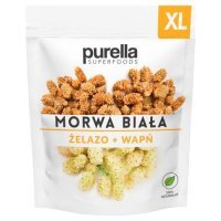 Purella Superfoods Morwa Biała suszona Żelazo + Wapń, 100 g KRÓTKA DATA 31.08.2026