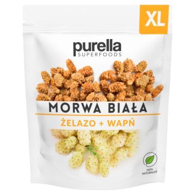 Purella Superfoods Morwa Biała suszona Żelazo + Wapń, 100 g