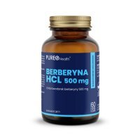 Pureo Health Berberyna HCL 500 mg, 60 kaps.