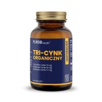 PUREO HEALTH Tri-Cynk Organiczny 60 kapsułek