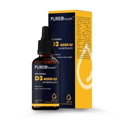 PUREO HEALTH Witamina D3 4000IU krople 30 ml