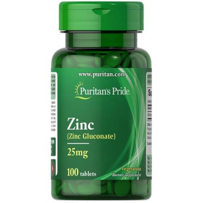 PURITAN'S PRIDE Cynk 25 mg 100 tabletek