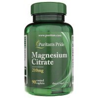 PURITAN'S PRIDE Cytrynian Magnezu 210 mg 90 tabletek