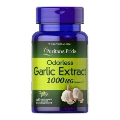 Puritan's Pride Czosnek Bezzapachowy Ekstrakt 1000 mg - 100 kapsułek