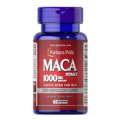 PURITAN'S PRIDE Maca 1000 mg, 60 kapsułek