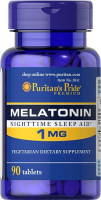PURITAN'S PRIDE Melatonina 1mg 90 tabletek