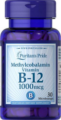 Puritan's Pride Methylocobalamin Vitamin B12 1000mcg, 30 tabl.