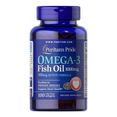 Puritan's Pride Omega-3 300mg, 100 kapsułek