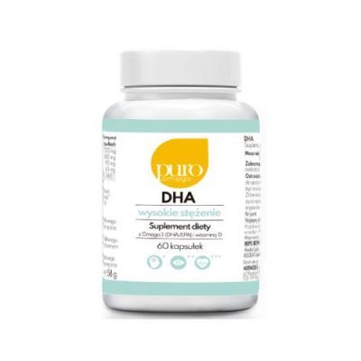 Puro Omega DHA wysokie stężenie, 60 kaps.