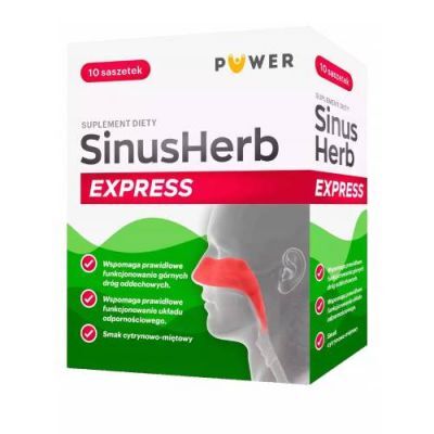 PUWER Sinus Herb Express cytrynowo-miętowy, 10 saszetek