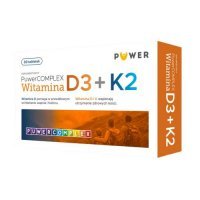 PuwerComplex Witamina D3+K2, 30 tabletek