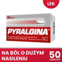 PYRALGINA 500 mg 50 tabl. ból, gorączka, migrena