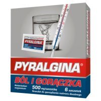 PYRALGINA GORĄCZKA 6 saszetek do sporządzania roztworu