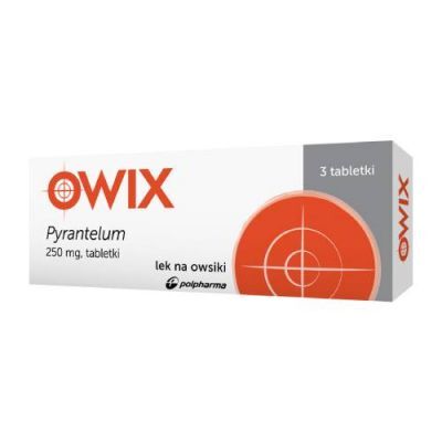 PYRANTELUM OWIX 250 mg 3 tabletki leczenie owsicy