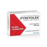 PYRETOLEK 500 mg 20 tabletek