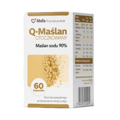 Q•Maślan Sodu 90% otoczkowany, 60 kaps.