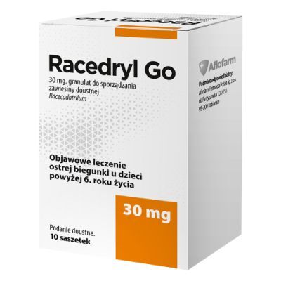 Racedryl Go 30 mg, 10 saszetek - lek na biegunkę u dzieci