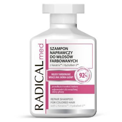 Radical med Szampon naprawczy do włosów farbowanych, wrażliwej skóry gowy, 300 ml