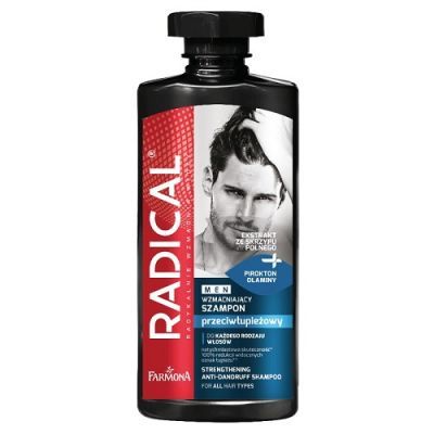 RADICAL MEN szampon przeciwłupieżowy dla mężczyzn 400ml FARMONA