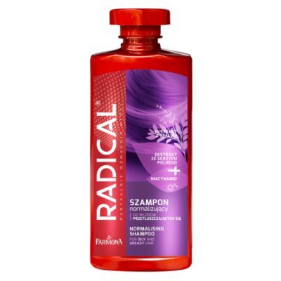 RADICAL Szampon normalizujący do włosów przetłuszczających się 400 ml FARMONA