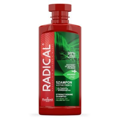 RADICAL Szampon wzmacniający do włosów osłabionych i wypadających 400 ml FARMONA