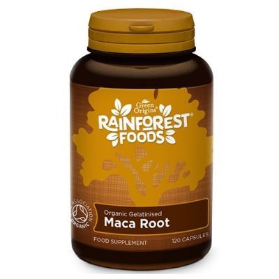 Rainforest Foods Maca Root Korzeń Maca, 120 kaps.