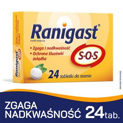 RANIGAST SOS 24 tabletki do ssania