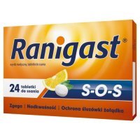 Ranigast SOS tabletki do ssania, 24 tabl.