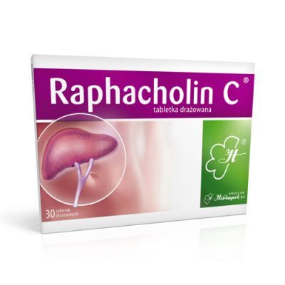 RAPHACHOLIN C 30 tabletek, niestrawność, trawienie, wątroba