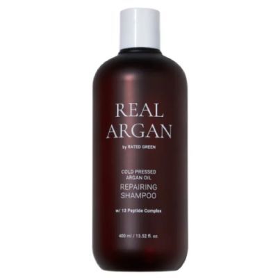 Rated Green Real Argan Szampon odbudowujący do włosów suchych i zniszczonych, 400 ml