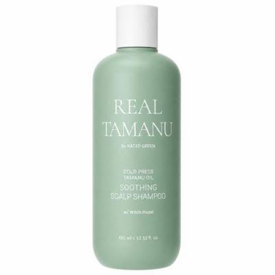Rated Green Real Tamanu Szampon kojący skórę głowy z olejem tamanu, 400 ml