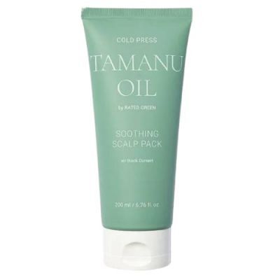 Rated Green Tamanu Oil Kuracja łagodząca skórę głowy z olejem tamanu i czarną porzeczką, 200 ml
