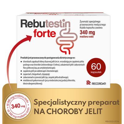 REBUTESTIN FORTE 340 mg 60 kapsułek