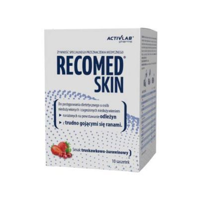 RecoMed Skin smak truskawkowo - żurawinowy, 10 sasz. x 25 g