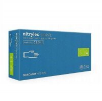 Rękawice NITRYLEX CLASSIC rozmiar S niebieskie bezpudrowe 200 sztuk  DATA WAŻNOŚCI 31.01.2023