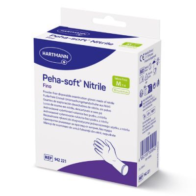 Rękawice PEHA-SOFT diagnostyczne nitrile fino M, 10szt.