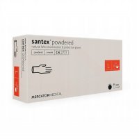 Rękawice SANTEX lateksowe rozmiar L 100 sztuk