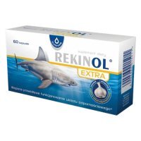 Rekinol Extra z witaminą D i czosnkiem, 60 kaps.